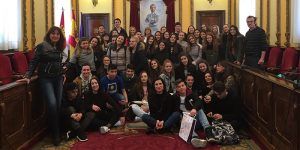 Estudiantes italianos visitan el Ayuntamiento de Guadalajara