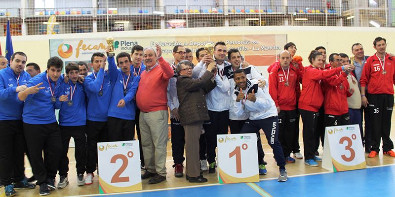 La Junta felicita a los participantes del campeonato regional de Fútbol Sala para personas con discapacidad intelectual