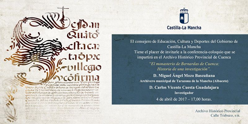 La historia del monasterio de Bernardas de Cuenca llega al ciclo de historia del Archivo Histórico