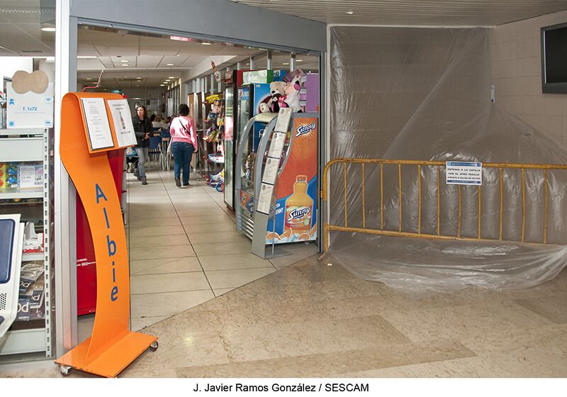 Lavado de cara en la planta cero del Hospital de Guadalajara 3 Lavado de cara en la planta cero del Hospital de Guadalajara.