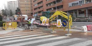 Los trabajos de la calle Sigüenza avanzan a buen ritmo y podrían acabar antes del plazo previsto
