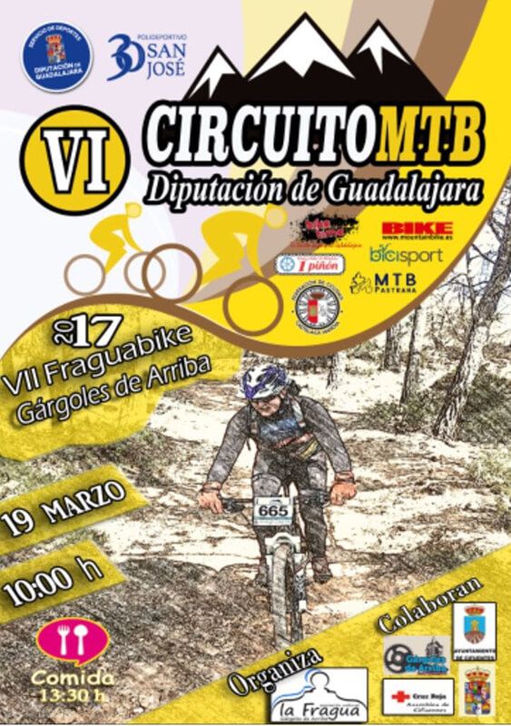 El domingo 19 se celebra en Gárgoles de Arriba la VII Fragua bike, primera prueba del Circuito MTB Diputación Provincial 2 El domingo 19 se celebra en Gárgoles de Arriba la VII Fragua bike, primera prueba del Circuito MTB Diputación Provincial