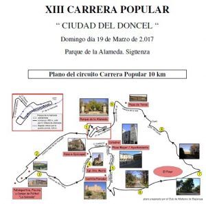 El domingo 19 se celebra en Sigüenza la XIII Carrera Popular "Ciudad del Doncel"