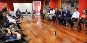 Rojo ofrece a las empresas del CEEI las iniciativas de apoyo empresarial y al emprendimiento impulsadas por la Junta
