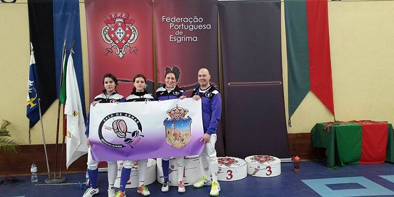 Destacada participación de esgrimistas alcarreños en Lisboa
