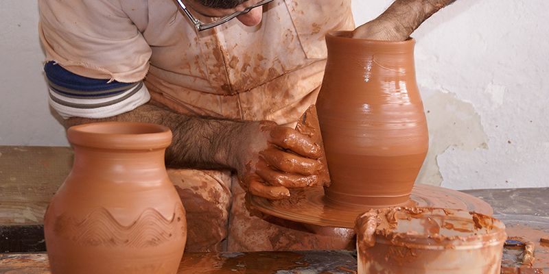 Demostraciones de artesanía de la Escuela de Folklore de la Diputación mañana en Fuentelviejo