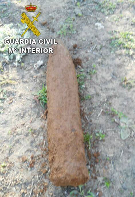 La Guardia Civil explota un proyectil de la Guerra Civil en Guadalajara