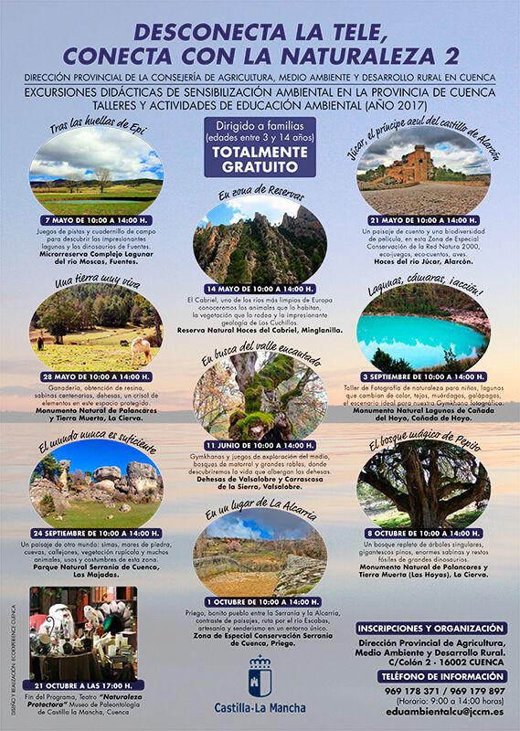 La Junta pone en marcha la segunda edición del programa de educación ambiental Desconecta la tele, conecta con la naturaleza
