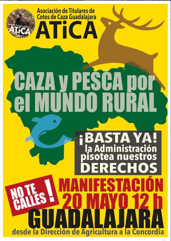 La Plataforma en Defensa de la Pesca se desvincula de la manifestación convocada por ATICA en Guadalajara