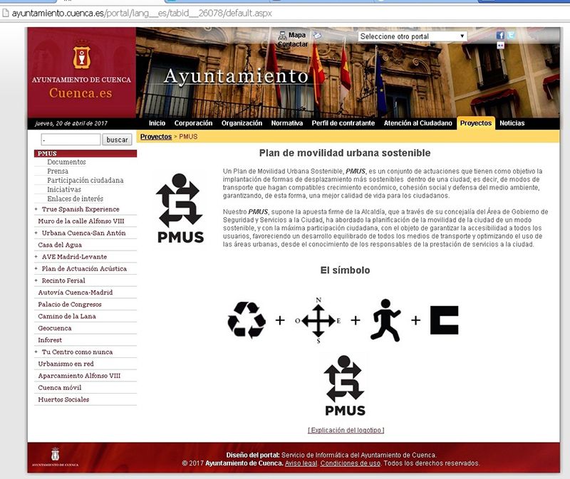 La web y el buzón de sugerencias del PMUS de Cuenca ya están en marcha