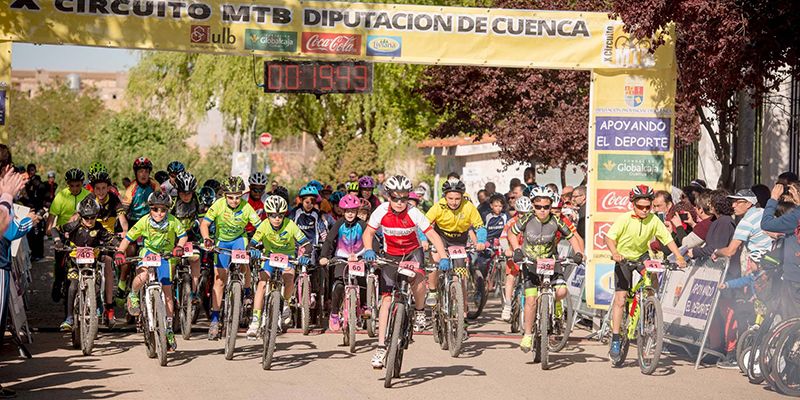 Los Fernández impusieron su ley en Quintanar del Rey en una nueva cita del Circuito Provincial de MTB de la Diputación