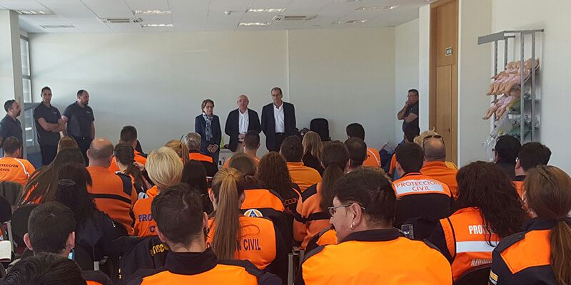 Voluntarios de 16 agrupaciones de Protección Civil de Guadalajara han realizado un curso de formación básica
