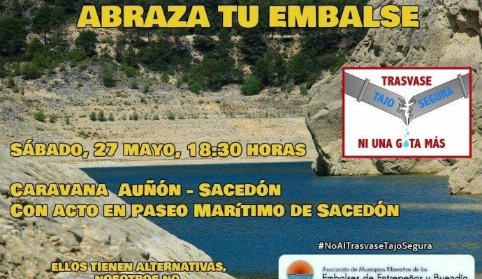 Este sábado, nueva manifestación contra el trasvase y por la recuperación de Entrepeñas y Buendía