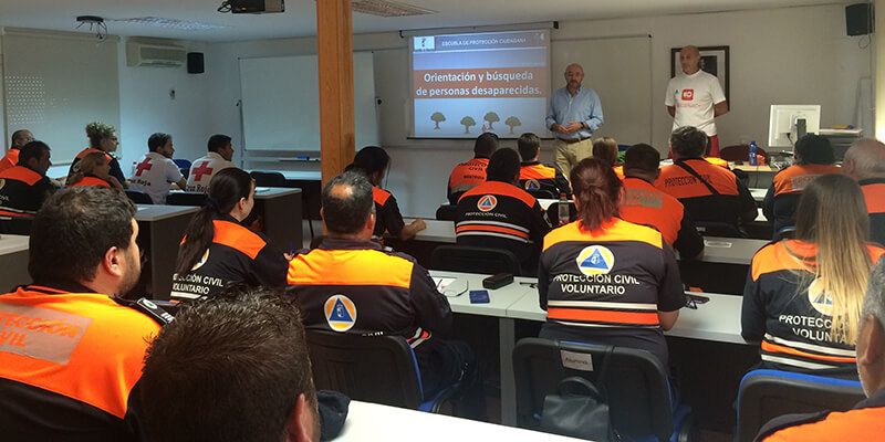 30 voluntarios de Protección Civil y Cruz Roja se forman en el curso ‘Orientación y Búsqueda de Personas Desaparecidas’