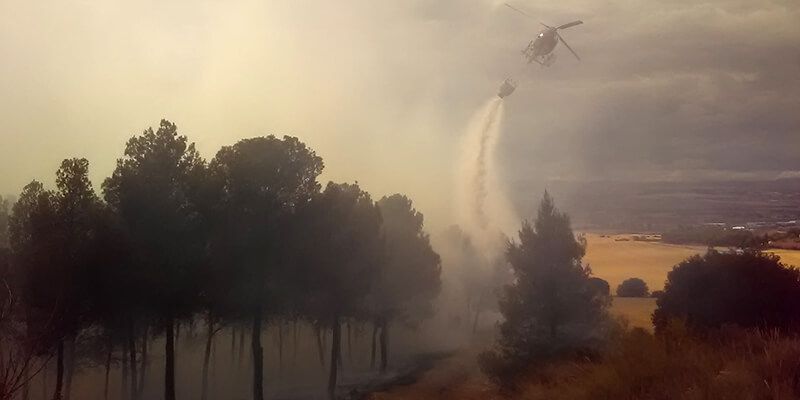 Controlado el incendio de Chiloeches que ha llegado a estar a nivel 1