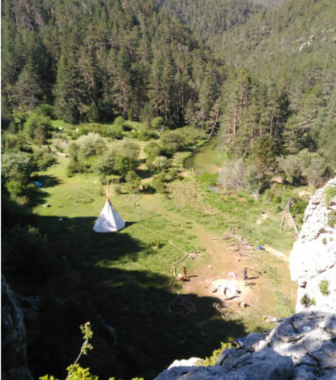 Denuncian un asentamiento en el Parque Natural del Alto Tajo, entre Guadalajara y Cuenca