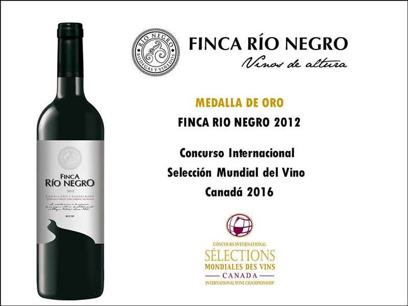Finca Río Negro logra, por segundo año consecutivo, la Medalla de Oro del concurso “Selections Mondiales des Vins” de Canadá