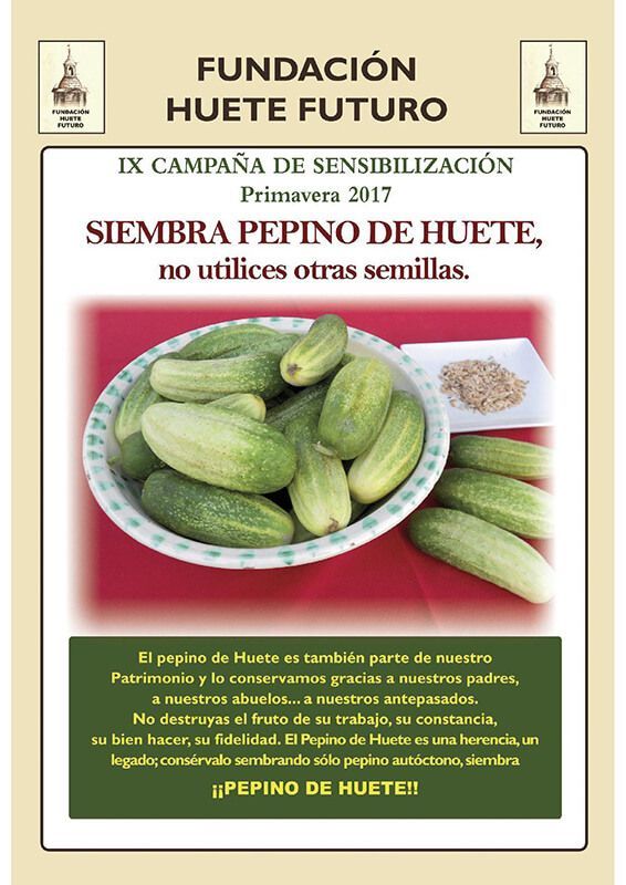 Huete quiere que si siembras pepinos, las semillas sean optenses