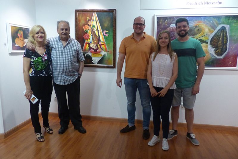 Inaugurada la exposición de pintura de Cassado en la Sala Multiusos de la Diputación de Guadalajara