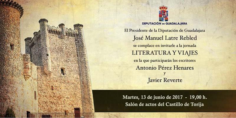 Jornada literaria el martes 13 en el Castillo de Torija con Chani y Javier Reverte en la que se homenajeará a José Luis Sampedro