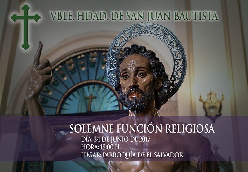 La V. H. del Bautista celebra en clave solidaria los Cultos con motivo de la festividad de su Titular