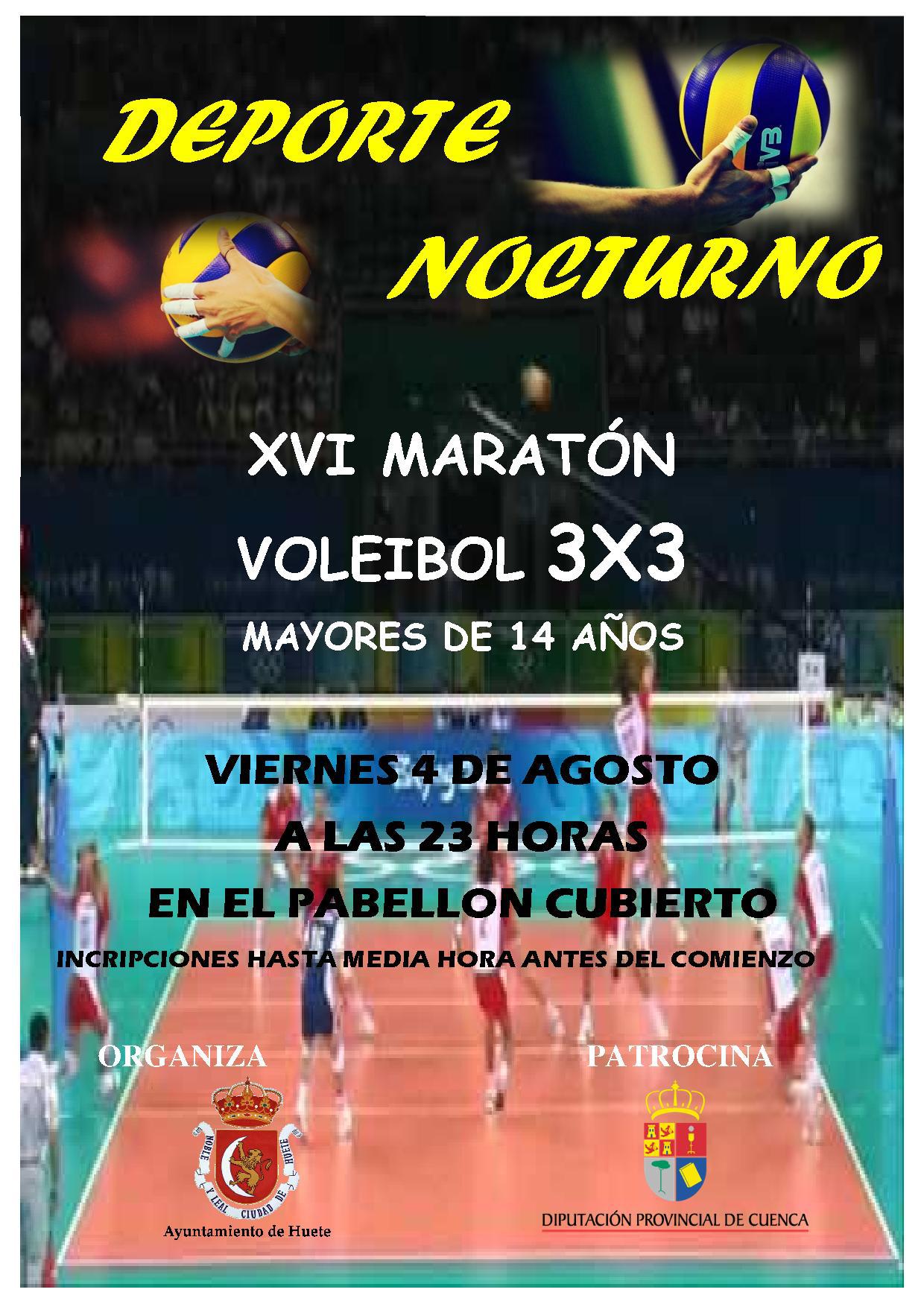 Huete organiza un voleibol nocturno el viernes 4 de agosto 3 Huete organiza un voleibol nocturno el viernes 4 de agosto