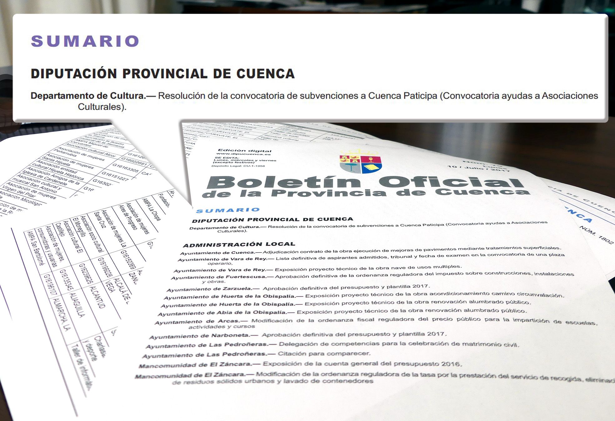 Diputación apoya con 100.000 euros a 363 asociaciones y colectivos culturales de 147 localidades de la provincia 3 Diputación apoya con 100.000 euros a 363 asociaciones y colectivos culturales de 147 localidades de la provincia