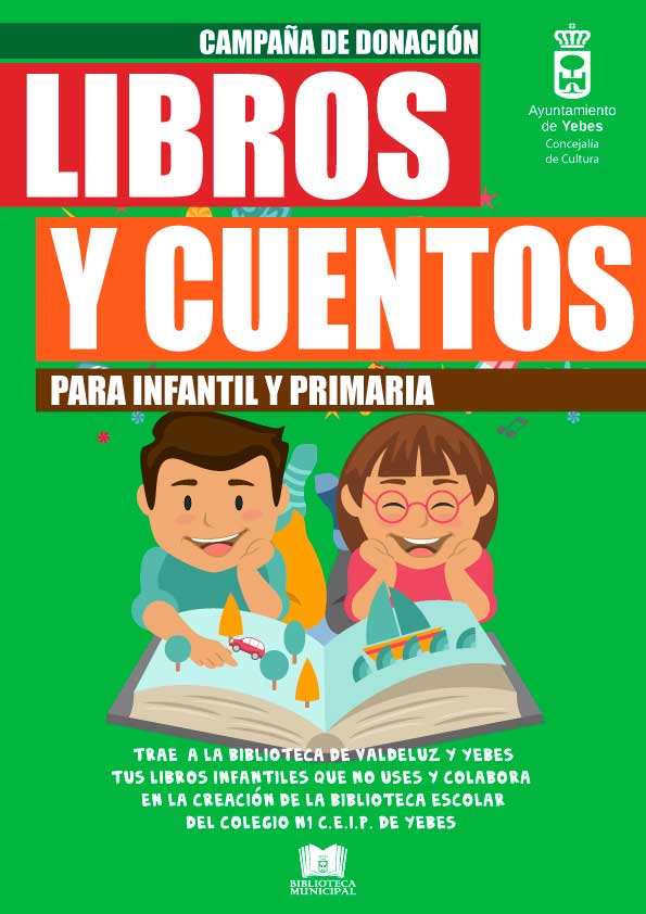 El colegio de Yebes y las bibliotecas promueven una campaña de donación de libros