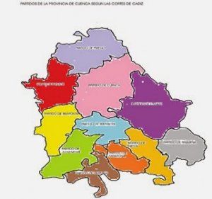 Cuando Molina de Aragón, Pareja o Requena fueron de Cuenca.... Lo que cambia una provincia 7 Cuenca dividida en 11 provincias en 1814