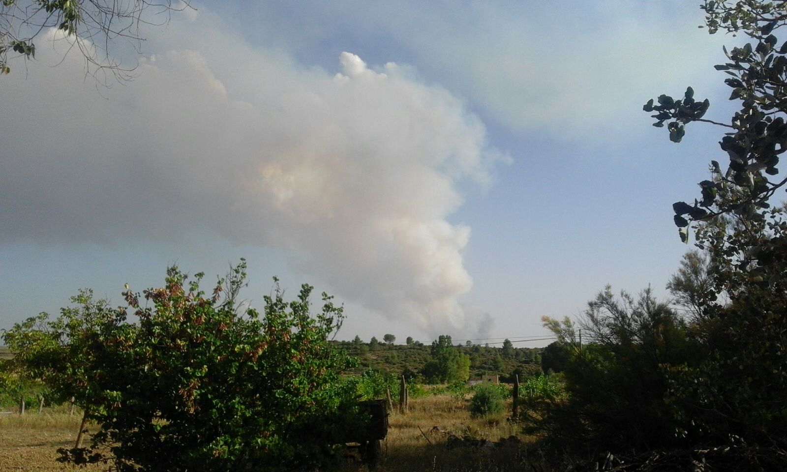 Cuenca también arde un incendio en Campillo de Altobuey moviliza a 71 personas