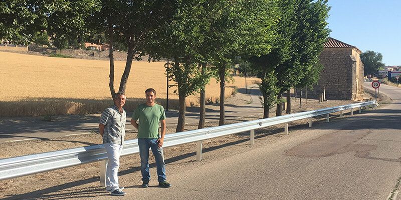 El director provincial de Fomento visita varias obras de mantenimiento ejecutadas por la Junta en carreteras de Guadalajara