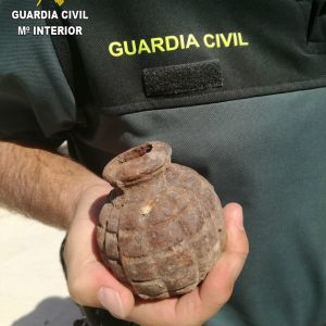Encontrada una granada en un jardín de Bujalaro