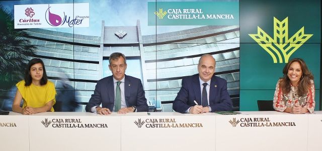 Fundación Caja Rural CLM se suma al ‘Proyecto Mater’ de Cáritas Diocesana Toledo