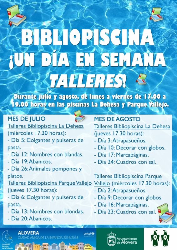 La Biblioteca Municipal de Alovera se traslada a las piscinas 3 La Biblioteca Municipal de Alovera se traslada a las pisicinas