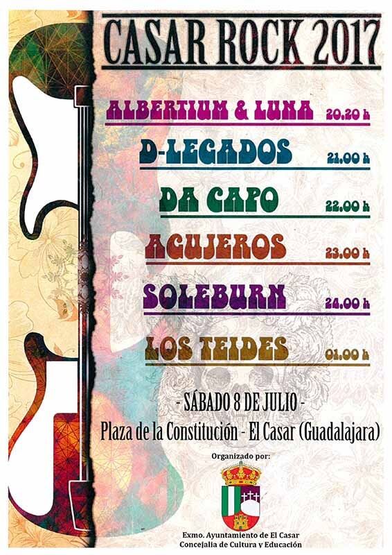 La música rock sonará en la noche del sábado en El Casar en un concierto protagonizado por grupos locales