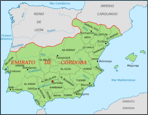 Cuando Molina de Aragón, Pareja o Requena fueron de Cuenca.... Lo que cambia una provincia 3 Mapa aproximado de las coras del Emirato de Córdoba en el 929