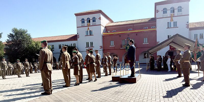 Prieto comparte con la Agrupación de Transporte nº 1 de Madrid la celebración de los actos del Día de la Unidad