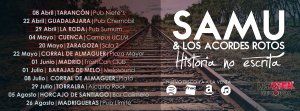 Samu y los Acordes Rotos actuarán proximamente en Horcajo de Santiago