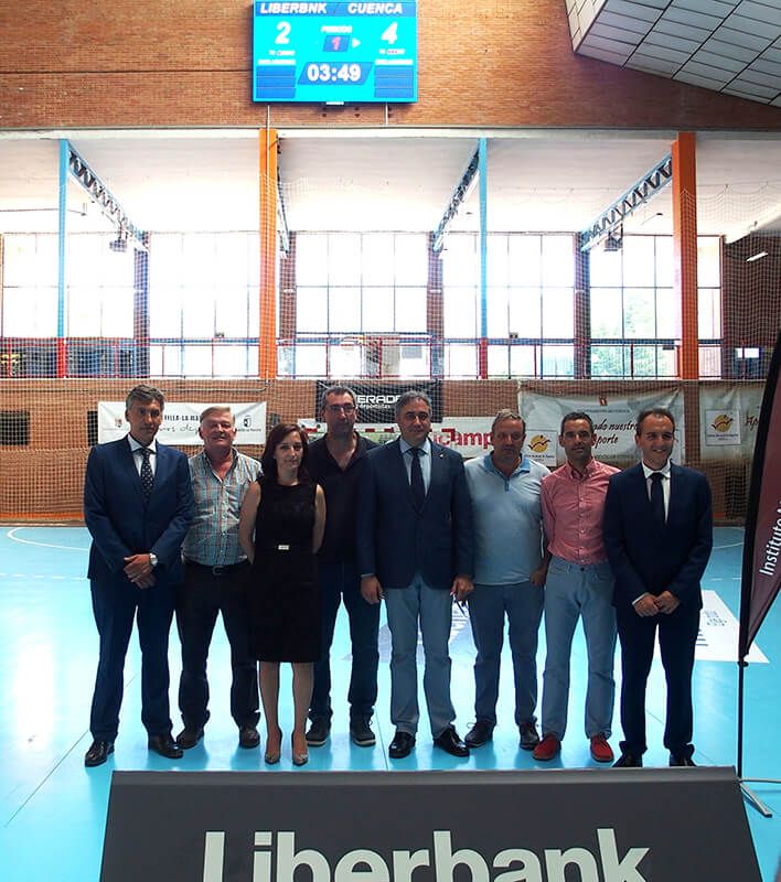 El Sargal luce nuevo videomarcador gracias a la colaboración del Ayuntamiento de Cuenca y Liberbank