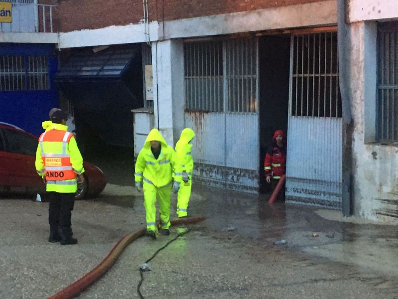 Bomberos y Policía Local de Cuenca realizaron un total de seis intervenciones por la lluvia