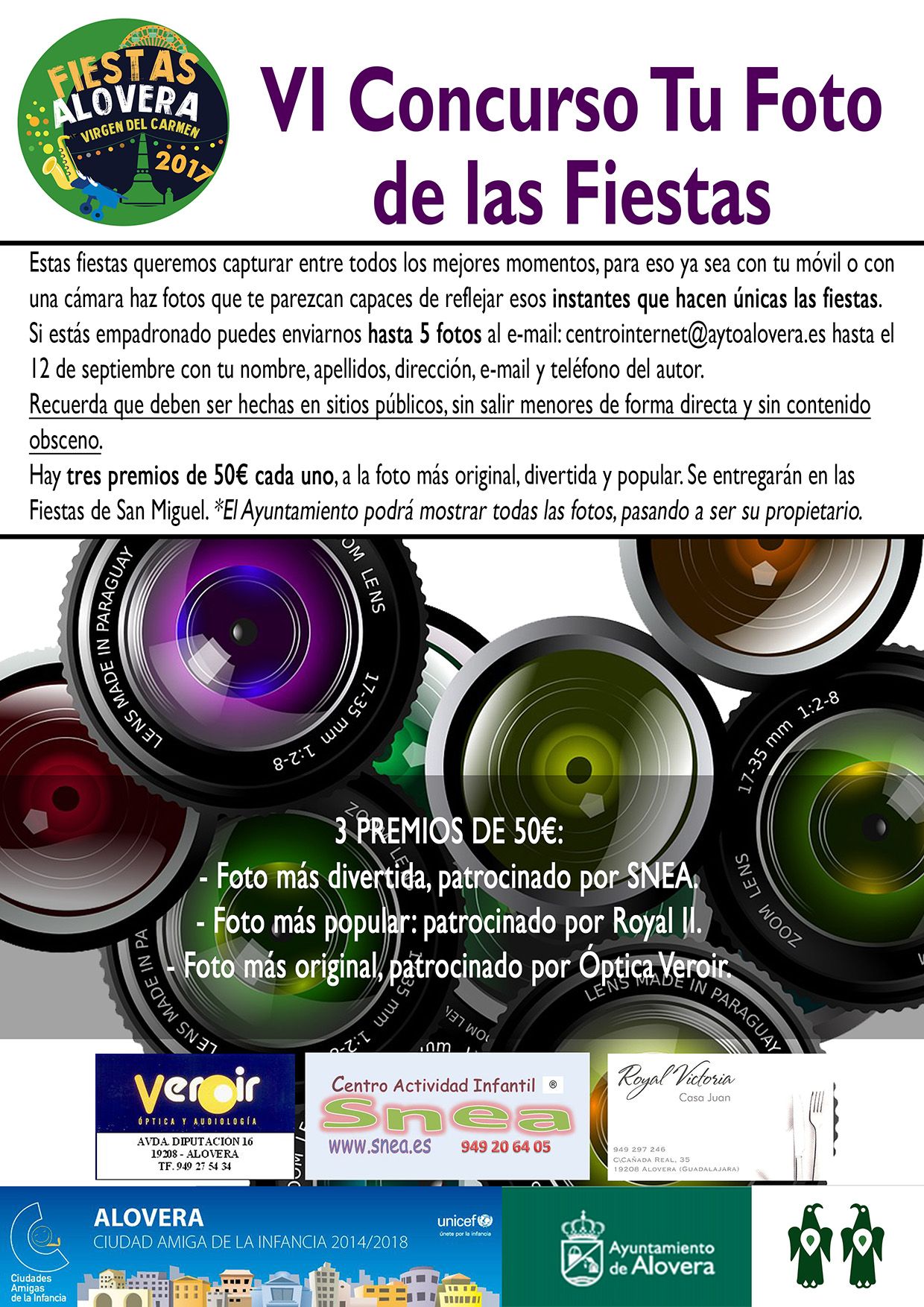 Convocada la VI Edición del Concurso “Tu foto de las fiestas” por el Ayuntamiento de Alovera