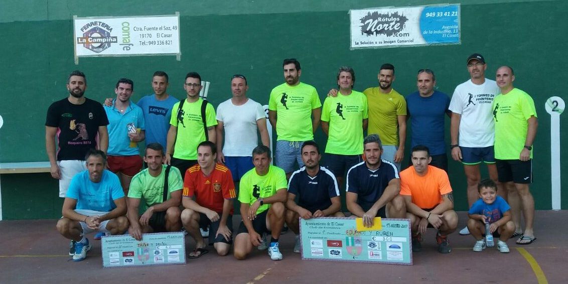 Disputada final en el II Torneo de Frontenis celebrado este sábado en El Casar
