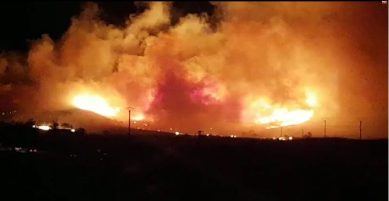 Espectacular incendio en Guadalajara