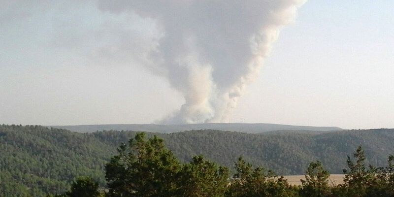 Extinguido el incendio de Campillo de Altobuey que se originó el lunes