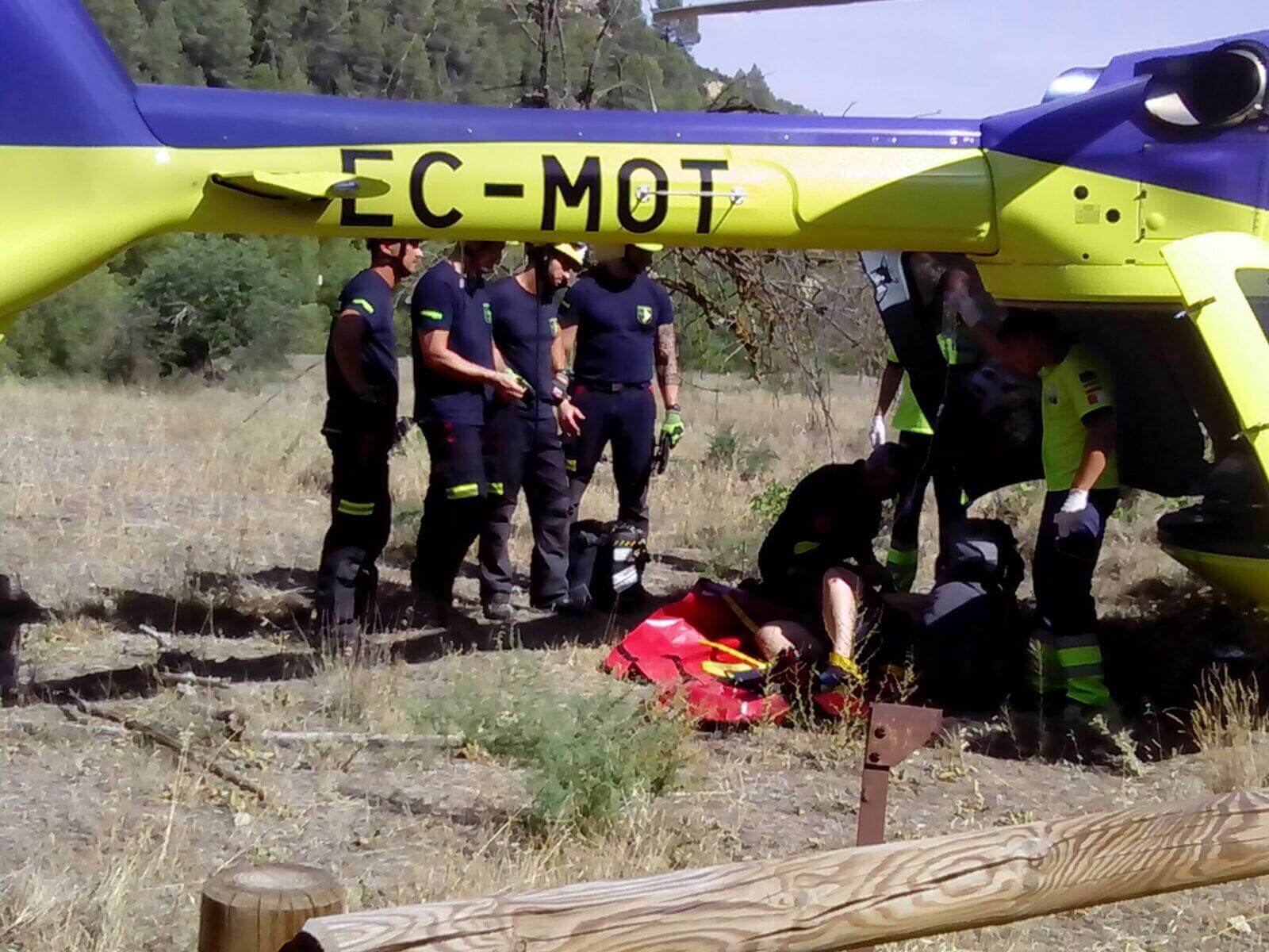 Intenta salvar a su perro y lo tienen que rescatar a él..., en Las Chorreras 3 Intenta salvar a su perro y lo tienen que rescatar a él..., en Las Chorreras