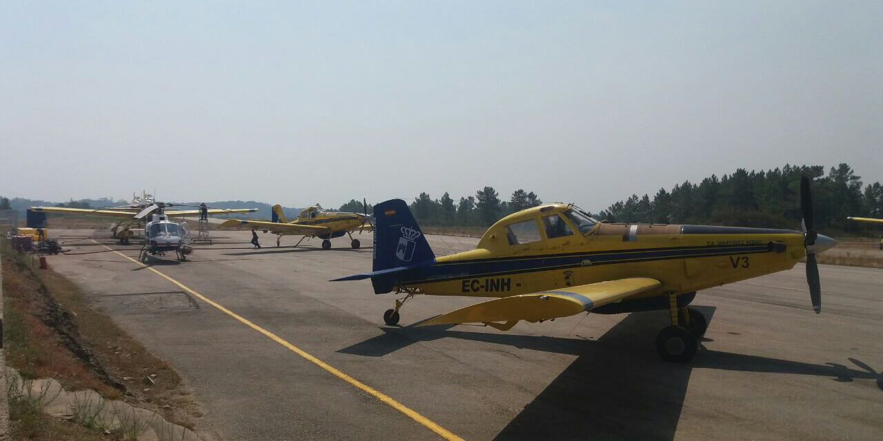 La Junta envía a Portugal los dos aviones de extinción del programa europeo FIREGRUS