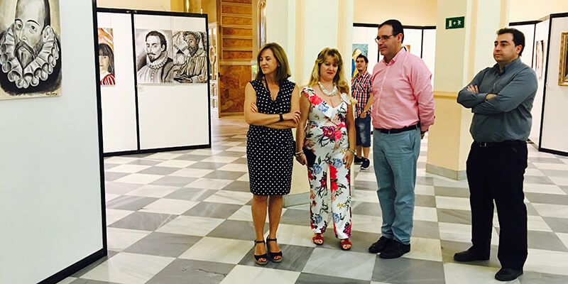 La Mancha, motivo principal de la muestra de la artista toledana Paquita Cordones en la Diputación de Cuenca