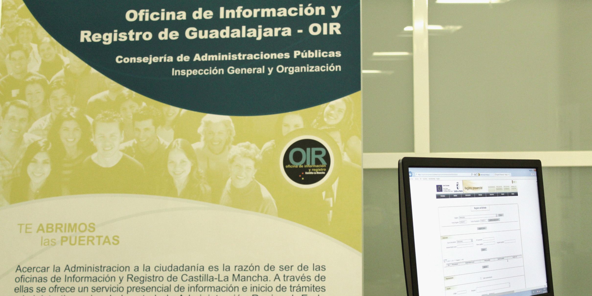 Las Oficinas de Información y Registro de Guadalajara y Molina han atendido 7.895 consultas y tramitado 13.438 documentos durante este año