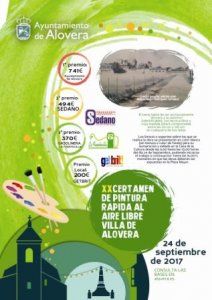 El Ayuntamiento de Alovera convoca el  XX Certamen Nacional de Pintura Rápida al aire libre ‘Villa de Alovera’ 
