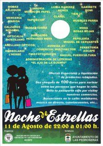 Pedroñeras celebra hoy 11 de agosto su "Noche de estrellas" con actuaciones y sorteos